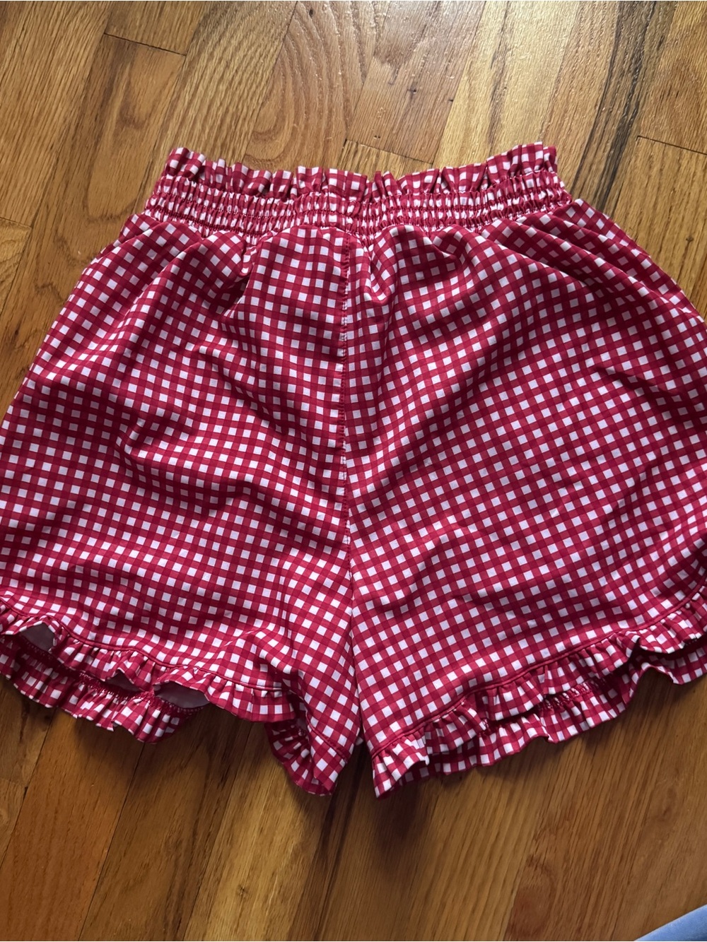 Disney Minnie Mouse Lake Shorts in Red Check - Picture 4 of 6